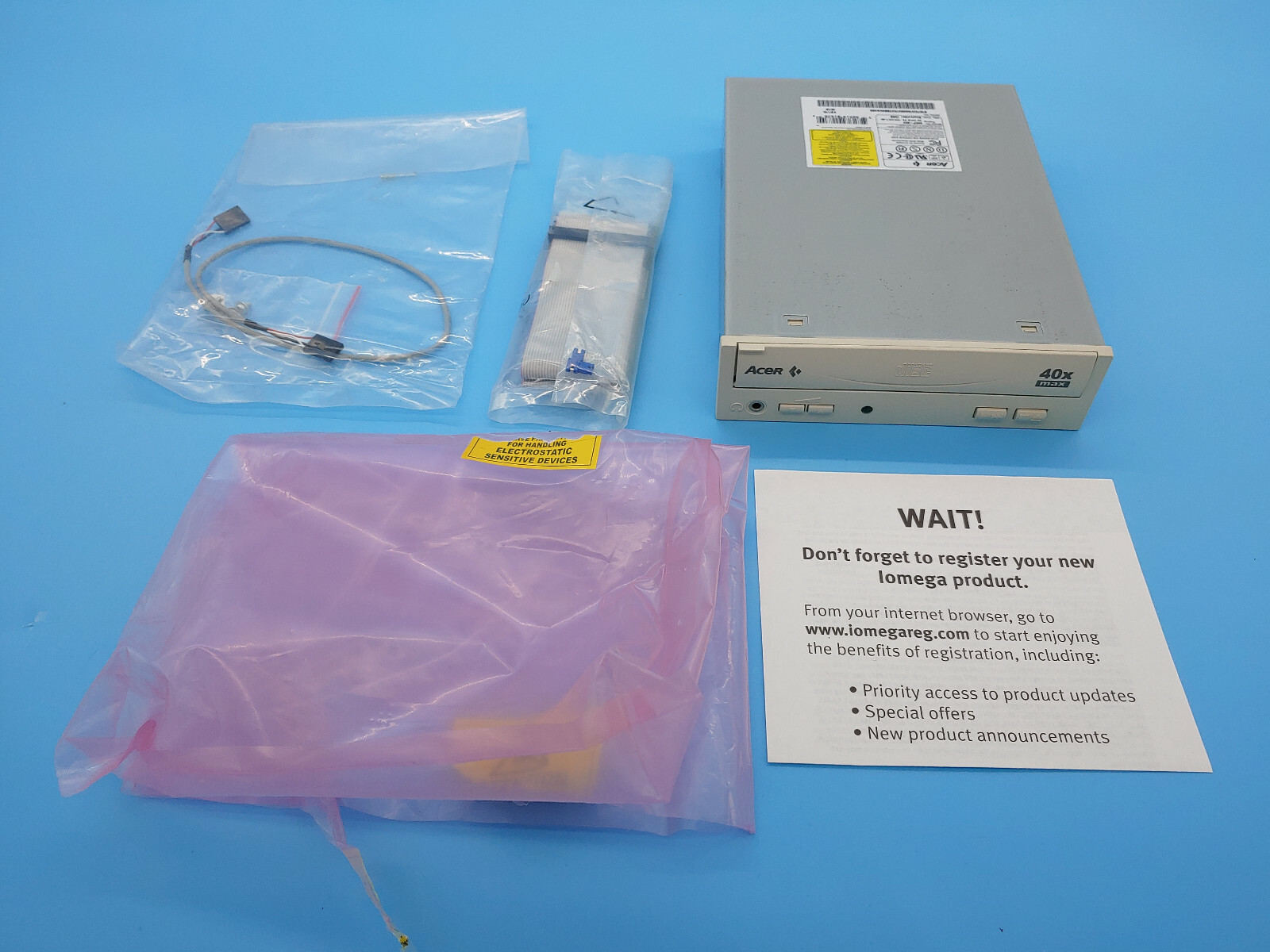 Acer internal CD- ROM, 640P-002, 40X MAX tested for power only