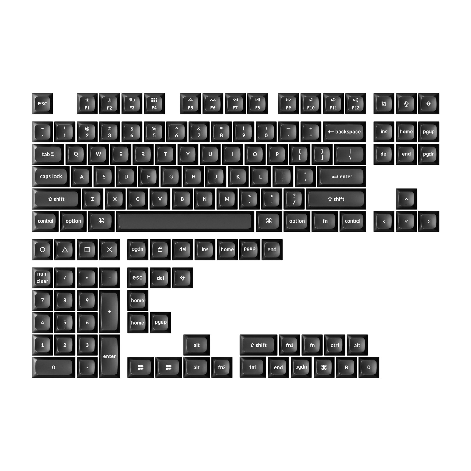137 Keys PBT Keycap Set Fits MX Switch ANSI 100/96/75/65/60 Percent Layout
