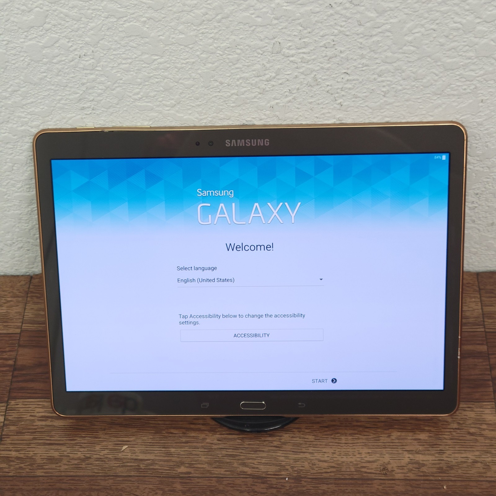 Samsung Galaxy Tab S SM-T800 10.5" 16GB WiFi Tablet Titanium Bronze Tested Works
