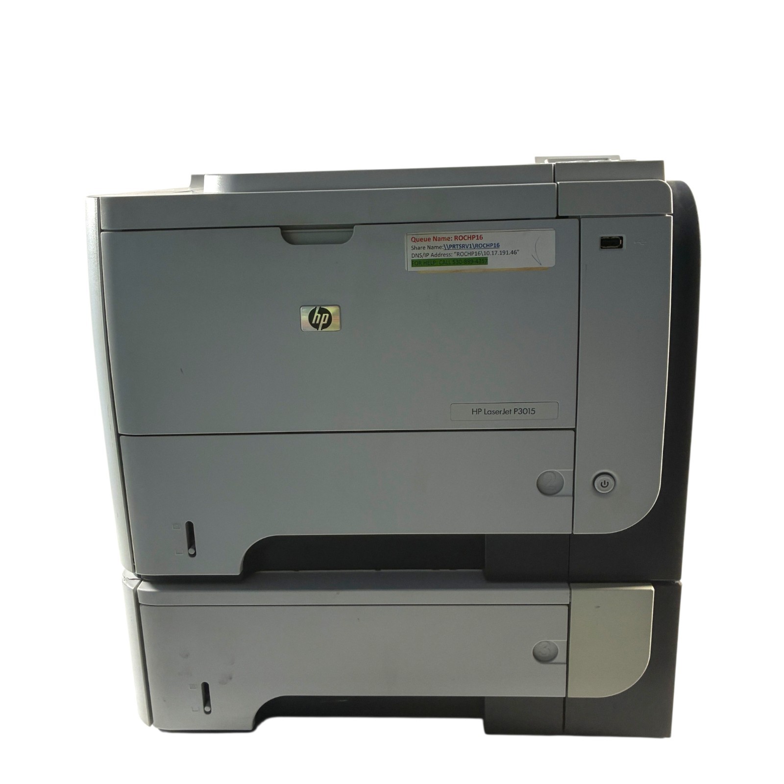 HP LaserJet Enterprise P3015dn Monochrome Laser Printer CE528A - Tested