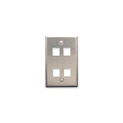 ICC FACE-4-SS IC107SF4SS - 4Port Face Stainl