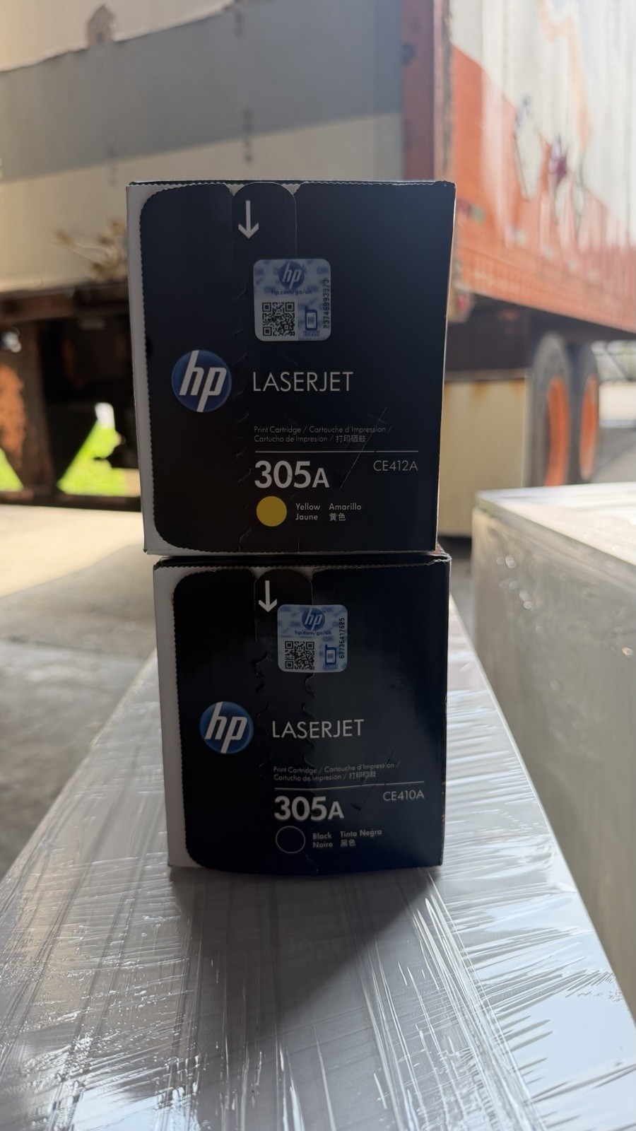 Genuine HP 305A 2-Pack Toner - CE410A Black + CE412A Yellow - New Sealed OEM
