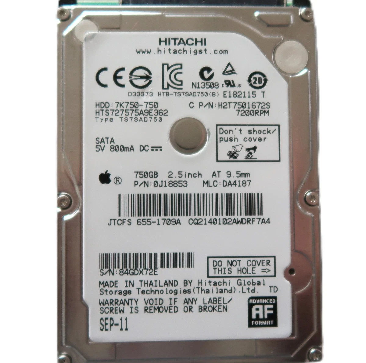 500GB Internal 5400 RPM 2.5" Hard Drive Multiple Major Brands - Tested Working