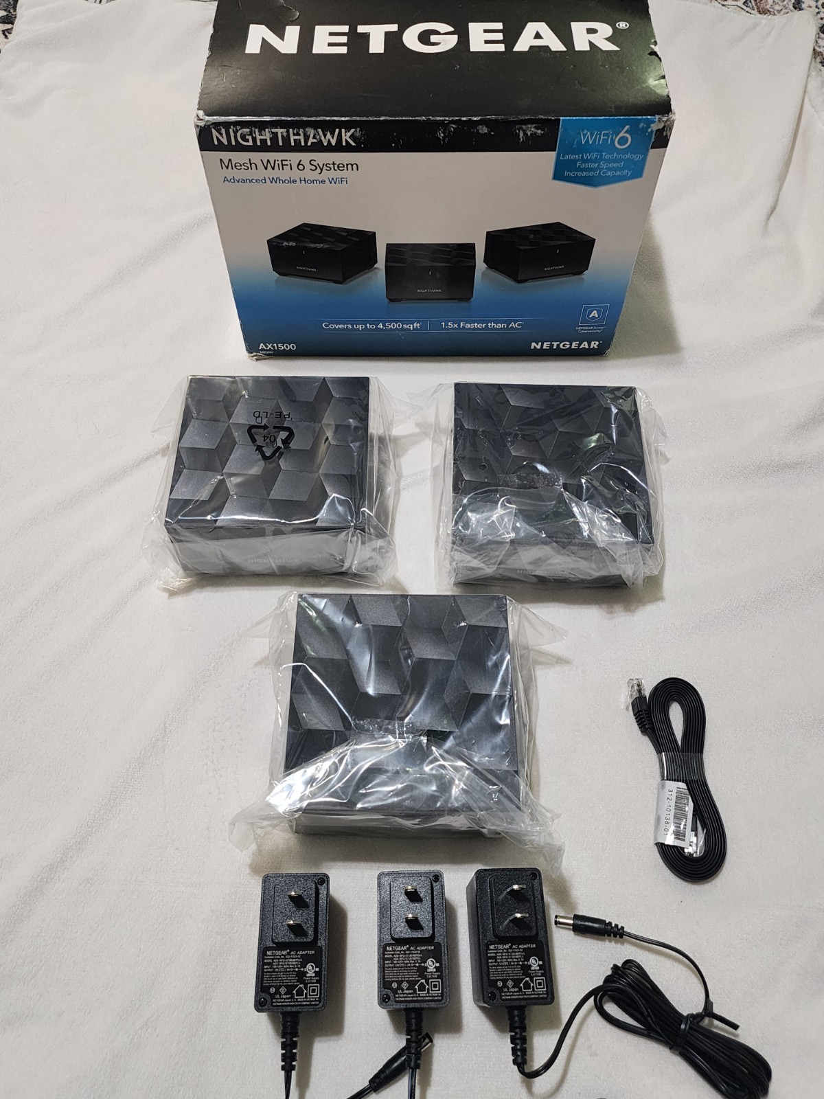 NETGEAR Nighthawk MK6W-100NAS Whole Home Mesh WiFi 6 AX1500 Router NEW OPEN BOX