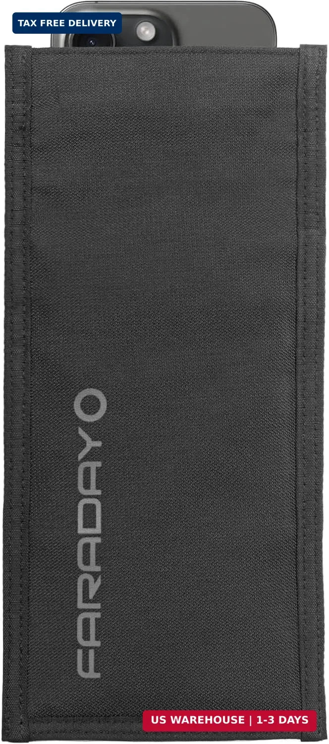 Faraday Defense Faraday Bag Jacket Pro for Phones | Magnetic Closure, Shielding