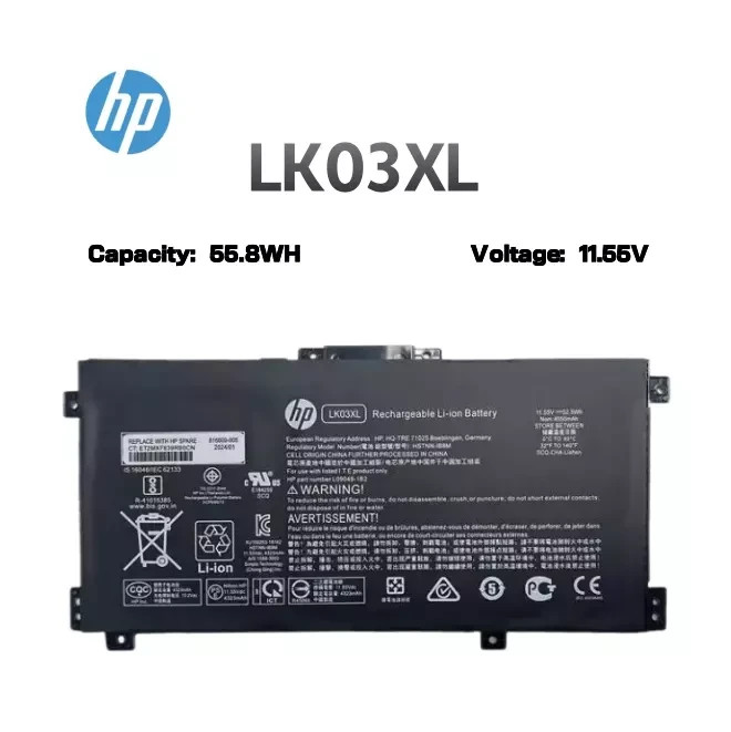 OEM LK03XL Battery 55.8Wh for HP ENVY X360 15-BP 15M-BQ 17M-CE 17-BW L09281-855
