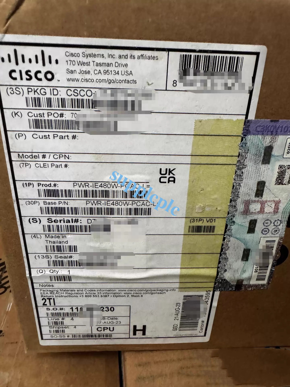 1PC Brand New Cisco PWR-IE480W-PCAC-L Power Supply