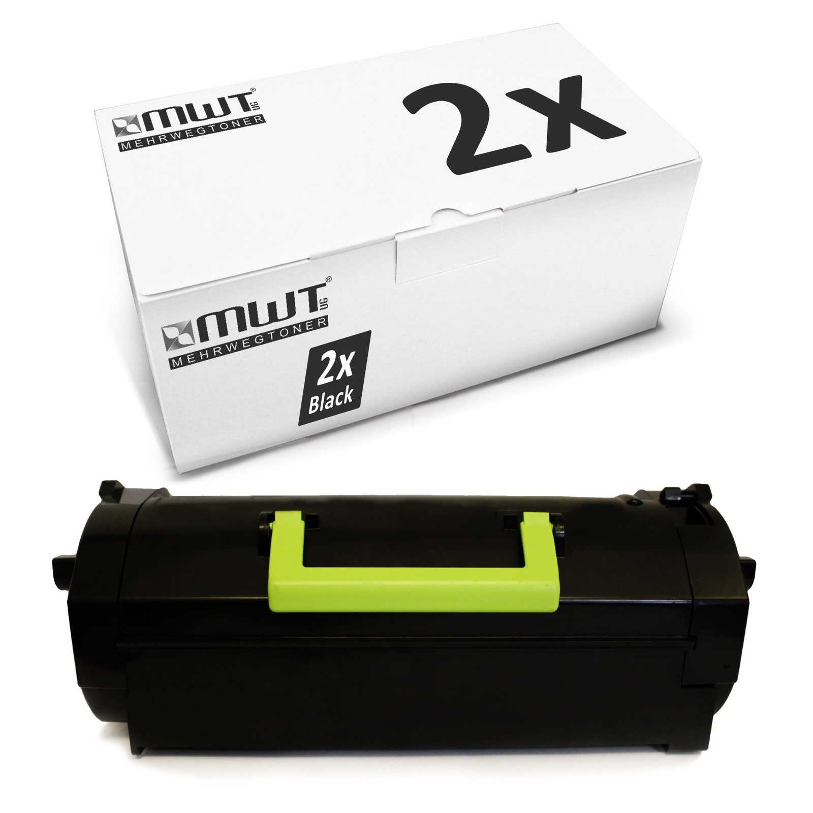 2x Cartridge for Lexmark MX-810-dxpe MX-810-dxfe MX-710-de MX-810-dpe MX-810-dme