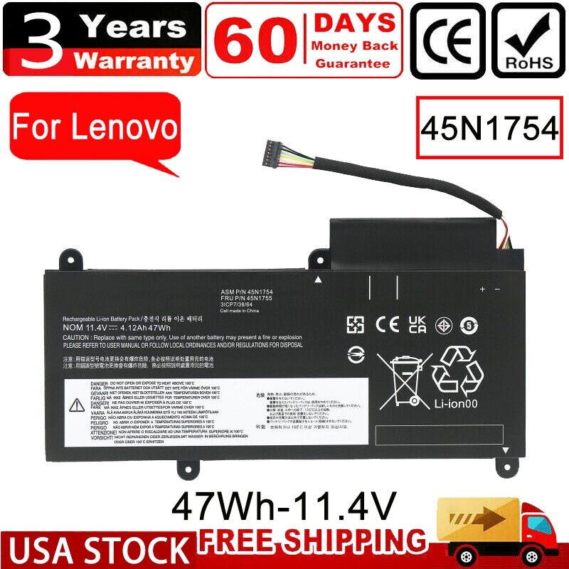 45N1754 47Wh Battery For Lenovo ThinkPad E450 E450C E460 E460C 45N1756 45N1757