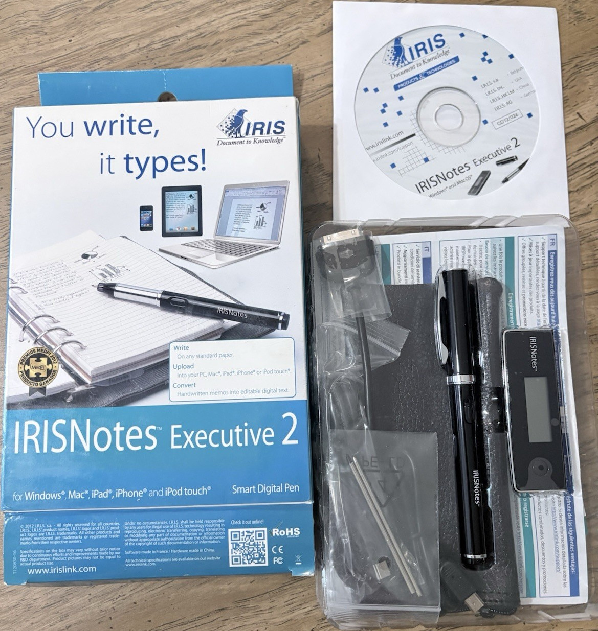 Digital Pen Kit. Brand new, never used. Iris notes 2