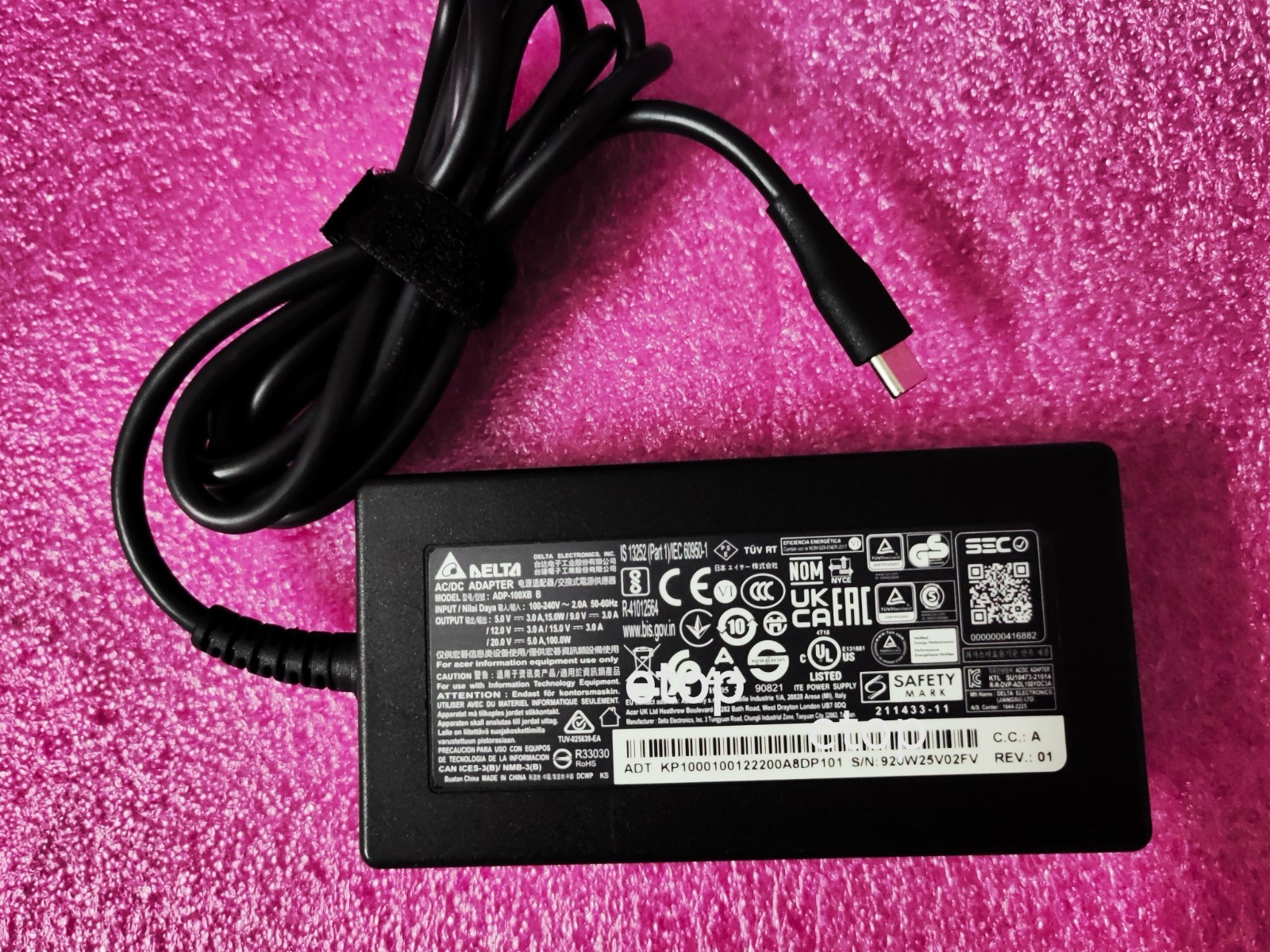ADP-100XB B For Acer Swift Go 14 SFG14-73-54FS Delta 20V 5A USB-C 100W Original
