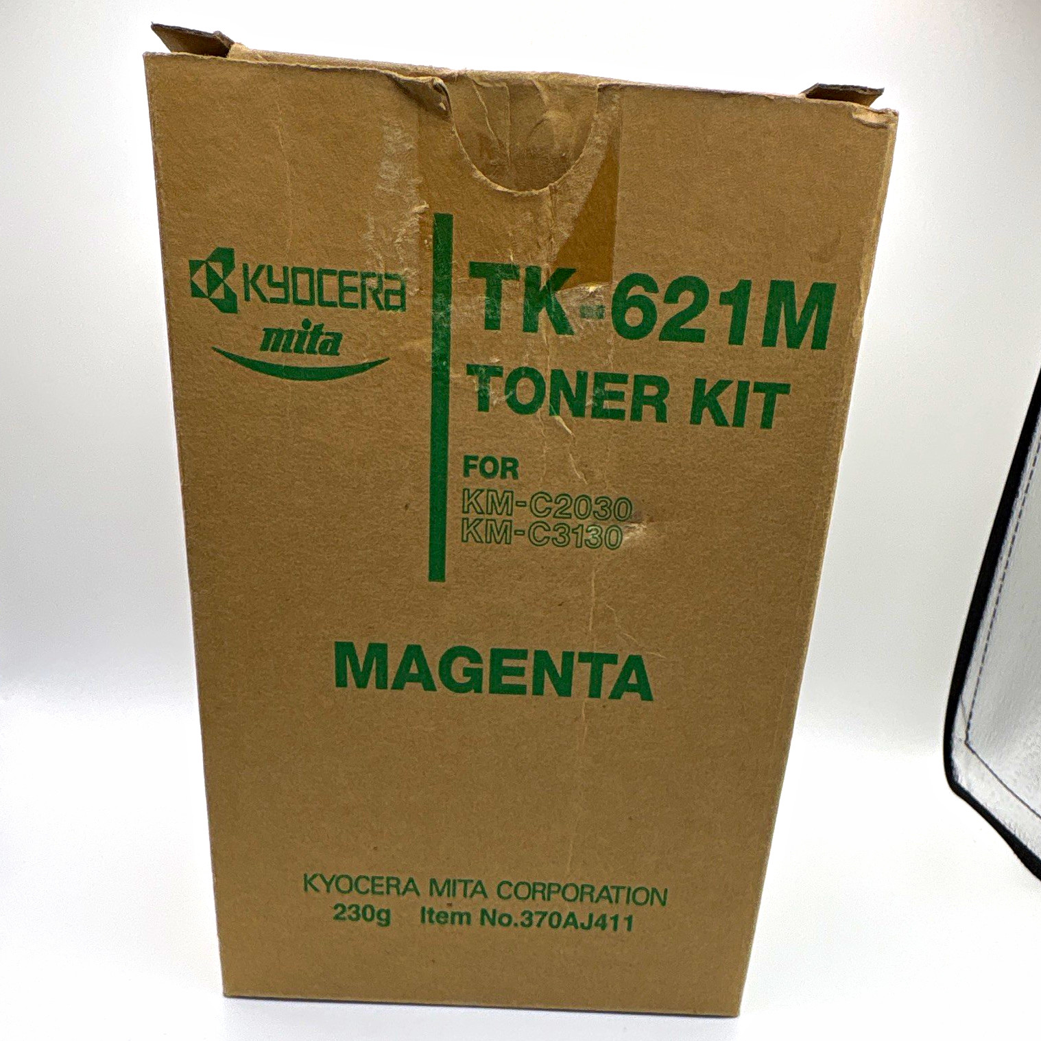 Genuine OEM Kyocera Mita TK-621M Magenta Toner Kit, Item No. 370AJ411.