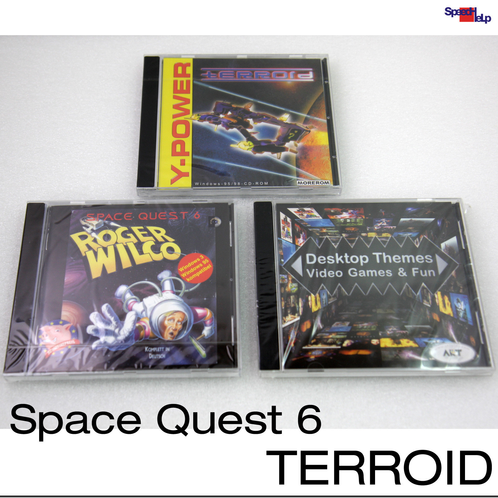 Dos Windows 95 98 Games Space Quest 6 Roger Wilco Terroid Themes Desktop