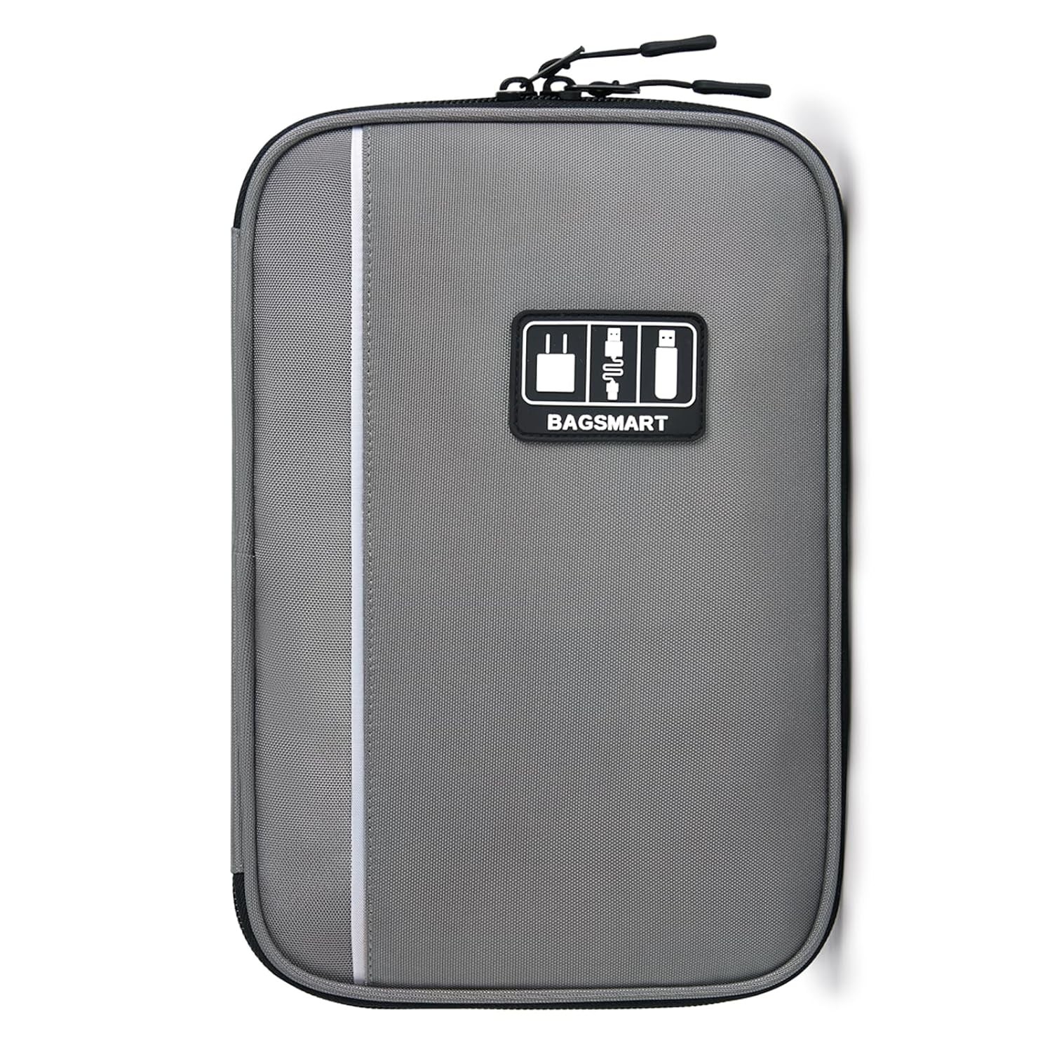 BAGSMART Large Electronics Organizer Travel Case for Tech Accessories, Blue