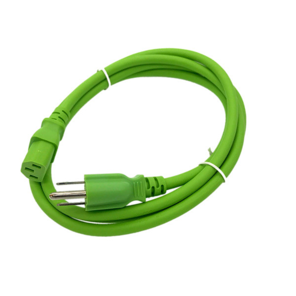 Green 6FT Universal 3Prong AC Power Cord Cable 18AWG Computer Printer Monitor TV