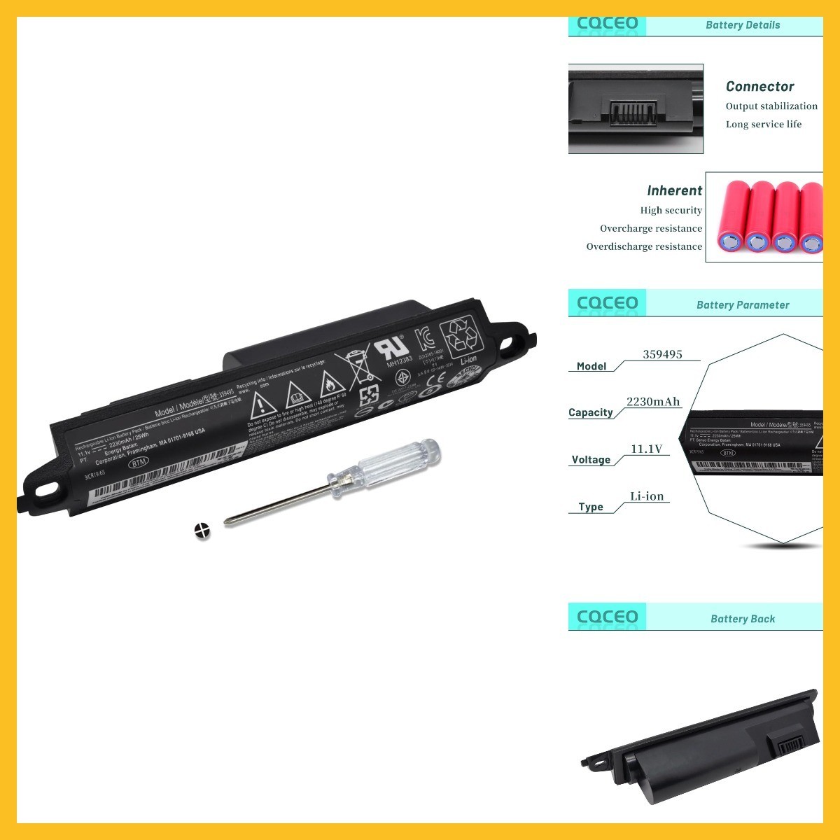 359495 359498 Battery Replacement for Bose SoundLink III 330107 330107A 330105 3