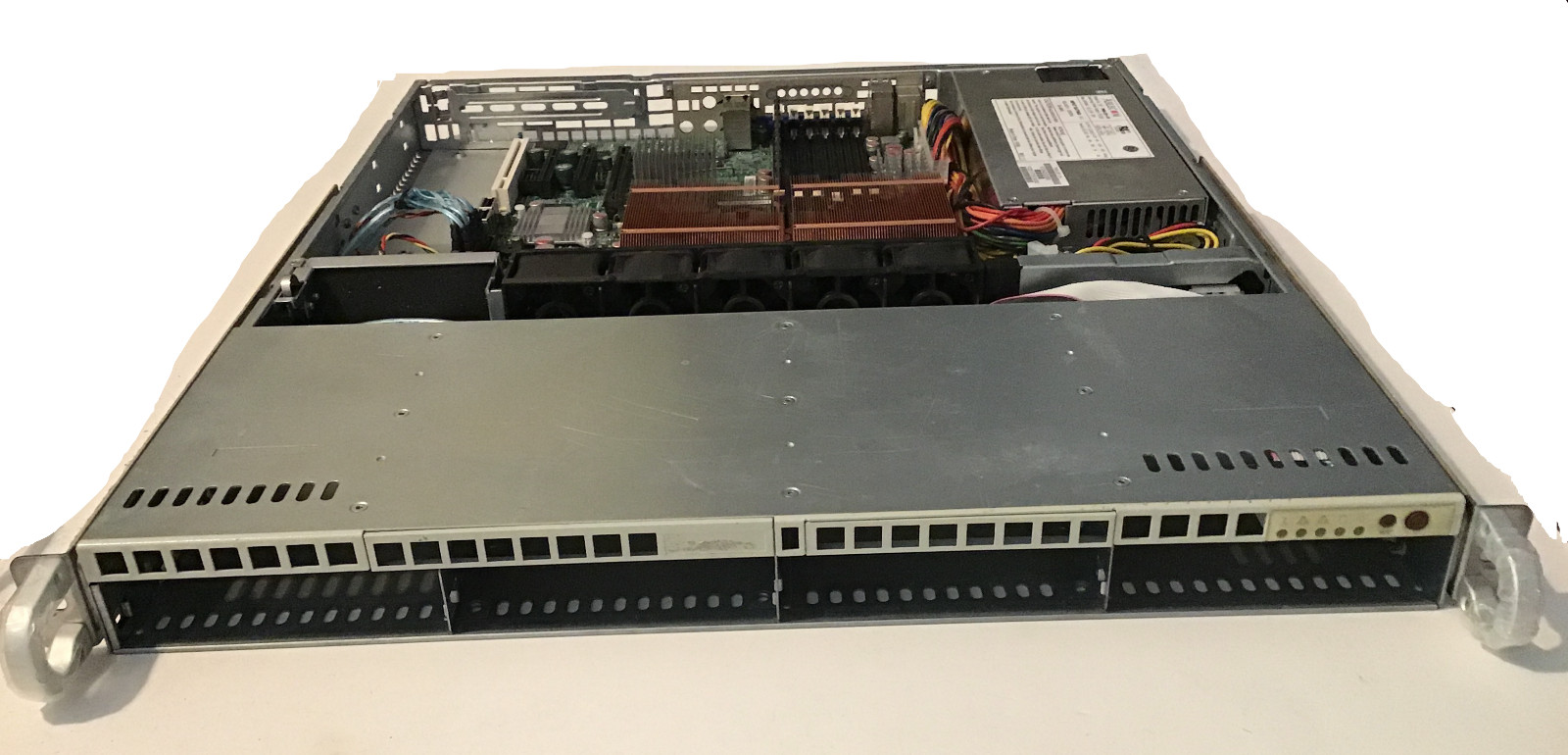 SuperMicro 1U Server X7DCA-L-Y1001 Dual Quad Core Xeon L5420 2.5 Ghz 24GB 