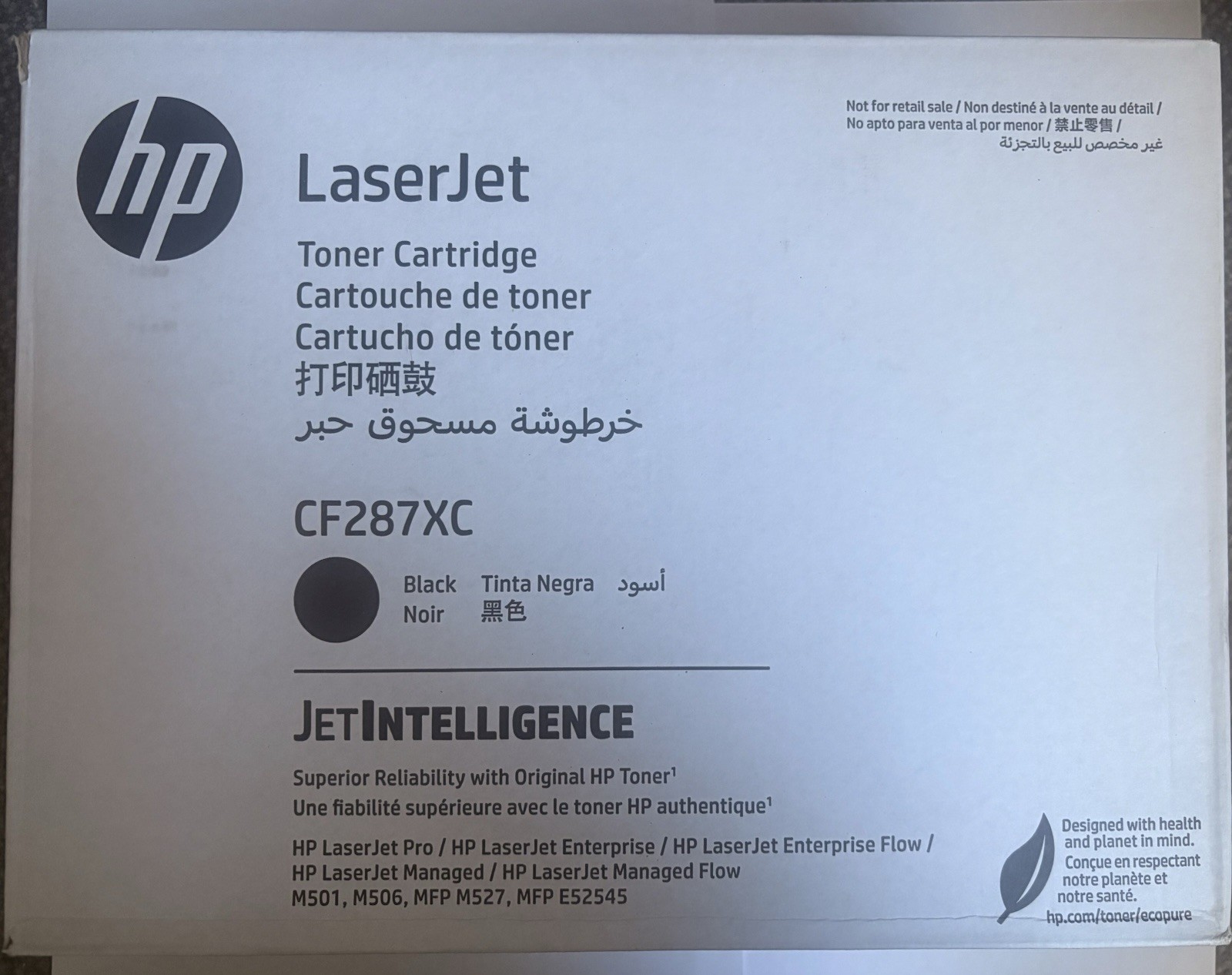 HP CF287XC 87X Genuine Black Toner NEW Sealed LaserJet M501 M506 M527