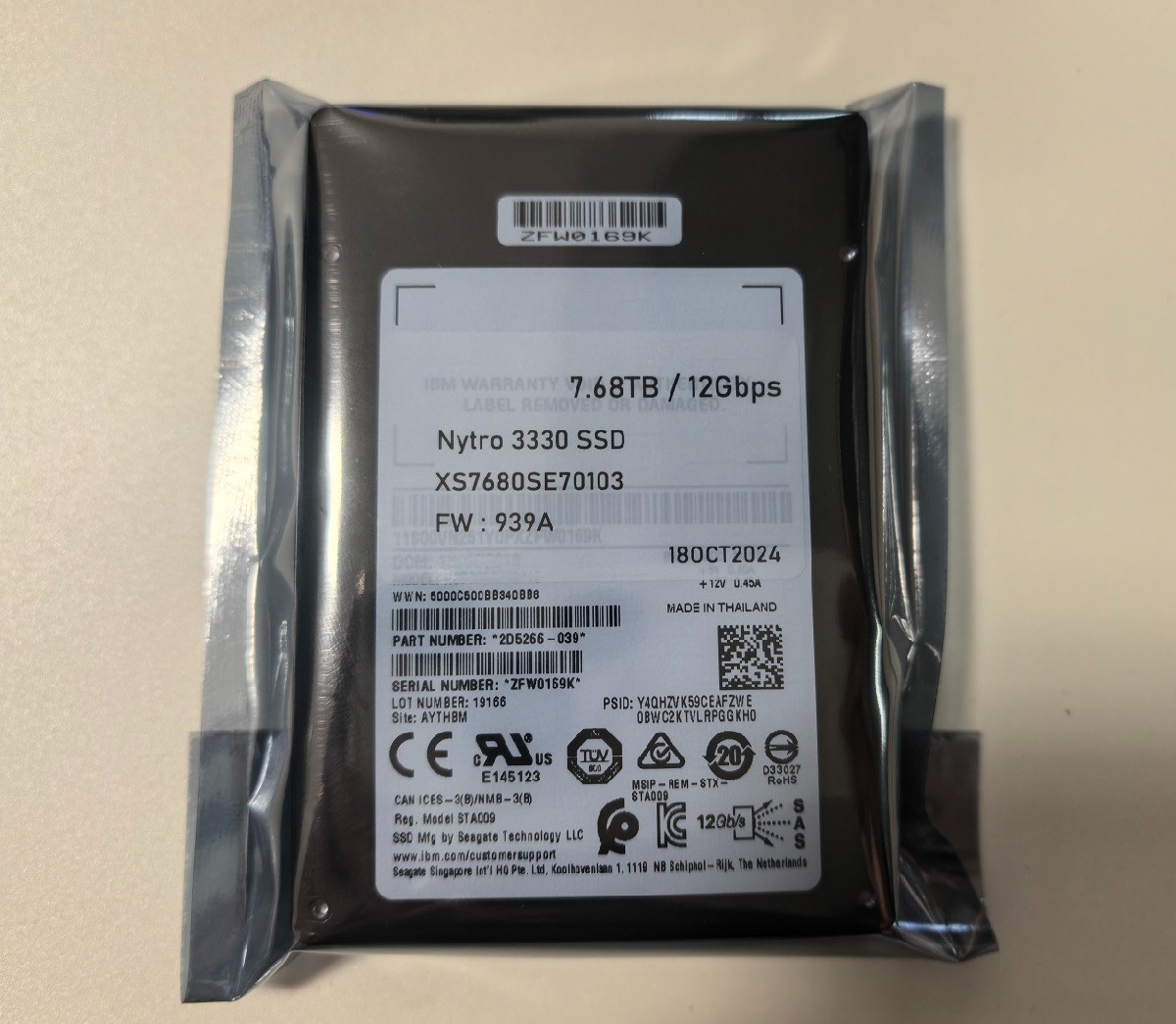 NEW Seagate Nytro 3330 2.5" 7.68TB SAS 12G SSD Fits SuperMicro CISCO ASUS Server