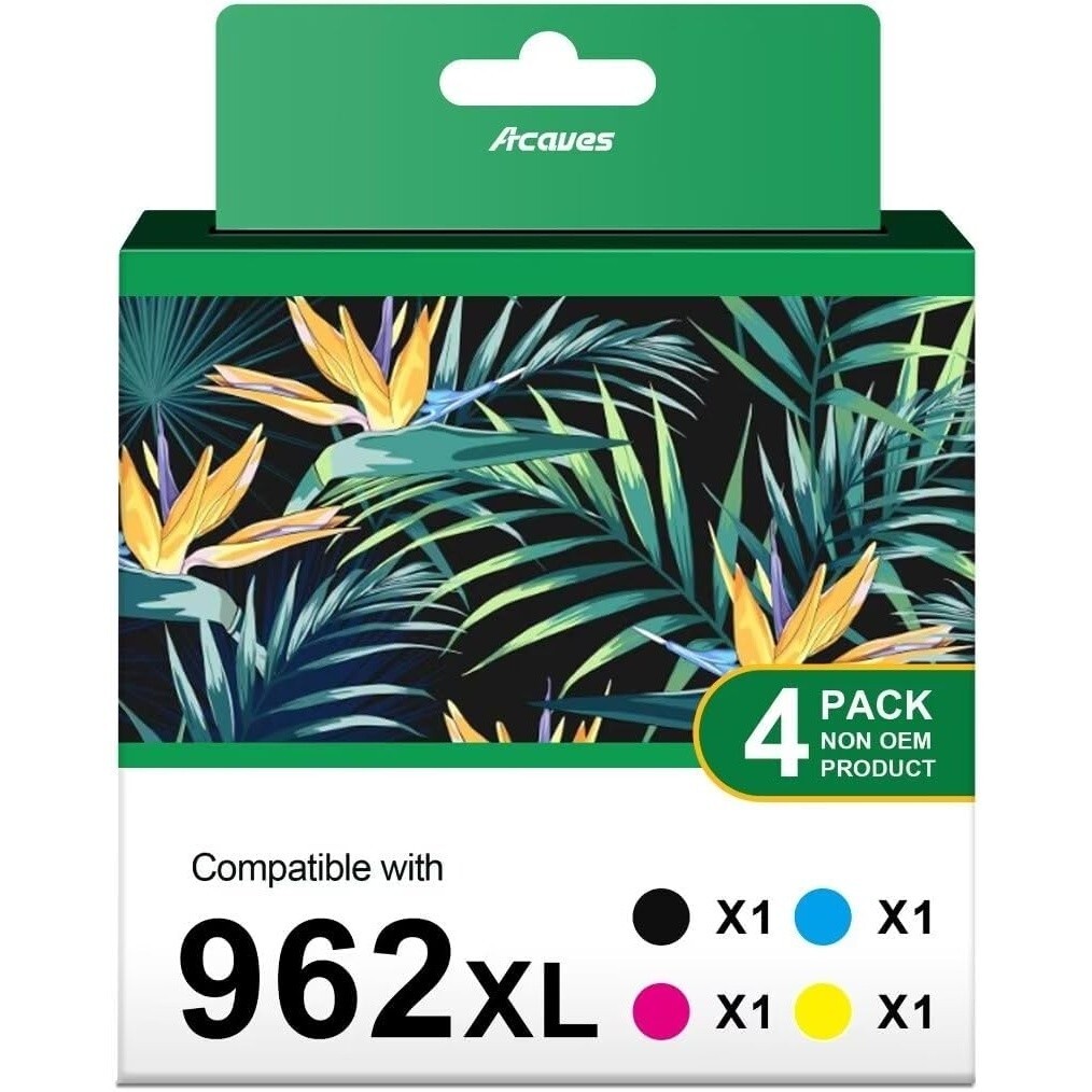 962XL Black and Color Combo Pack for HP 962 XL Cartridges HP962XL Replacement