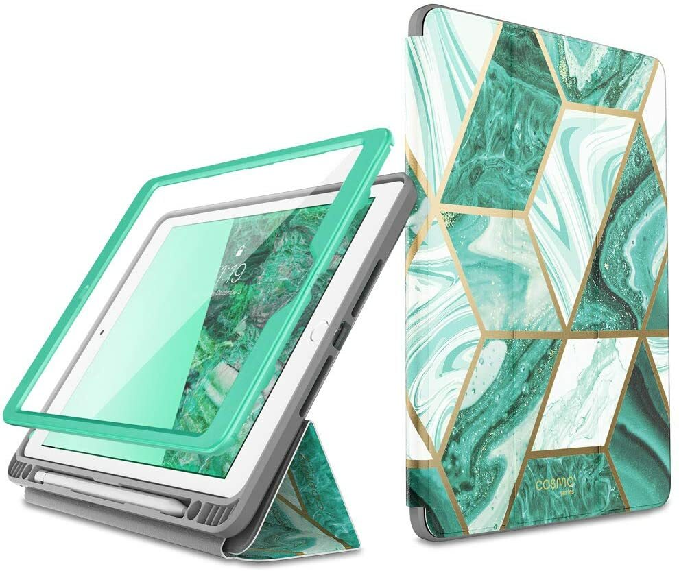 For iPad 10.2" iPad 7th/8th/9th Gen i-Blason Trifold Case Screen Cover PenHolder