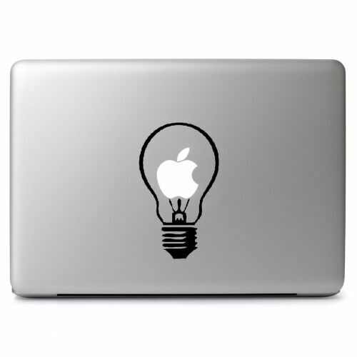 Apple Light Bulb Symbo Vinyl Die Cut Decal Sticker for Macbook Air Pro Laptop