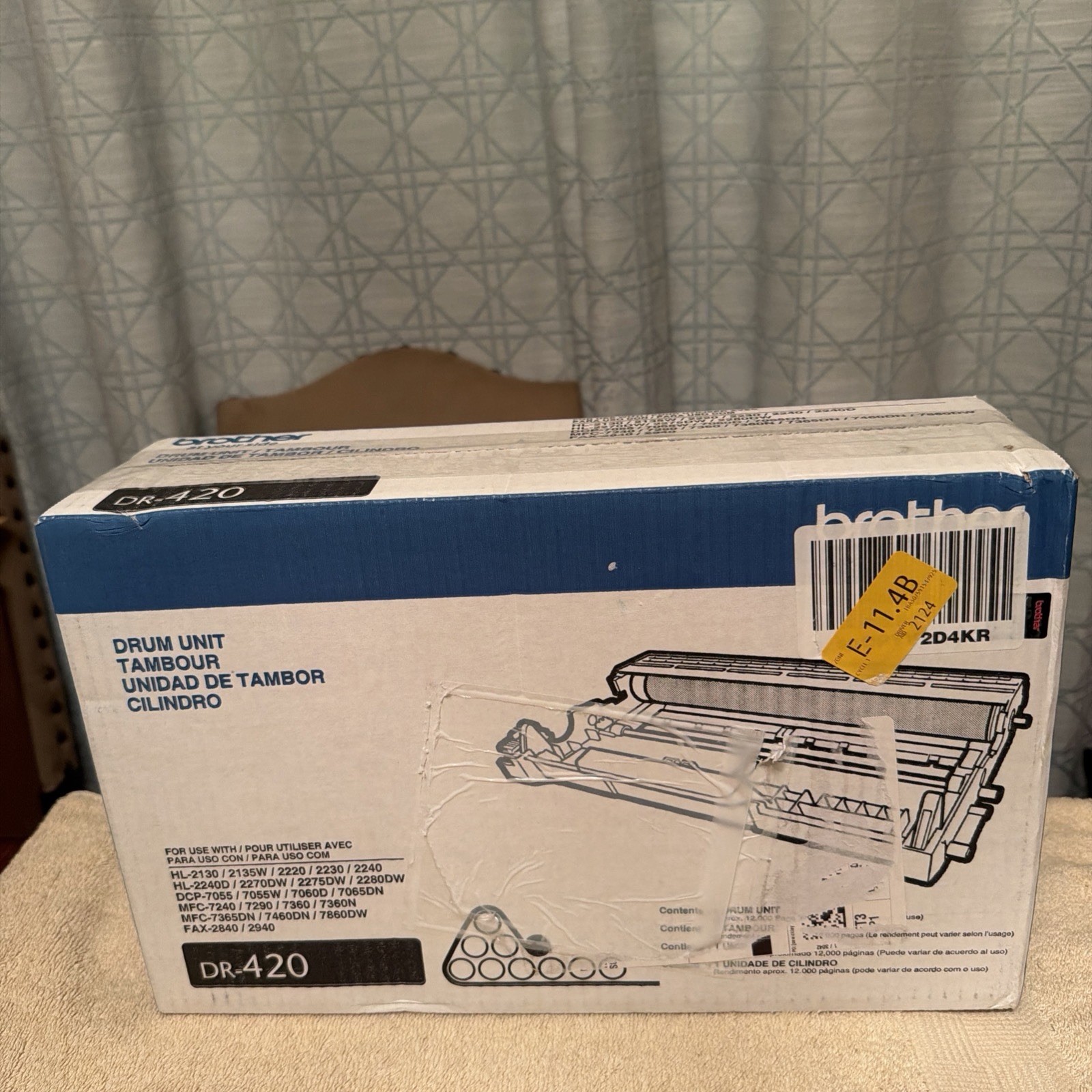 NEW Genuine OEM Brother DR-420 Drum High Yields Unit 12,000 Pages SEALED BOX