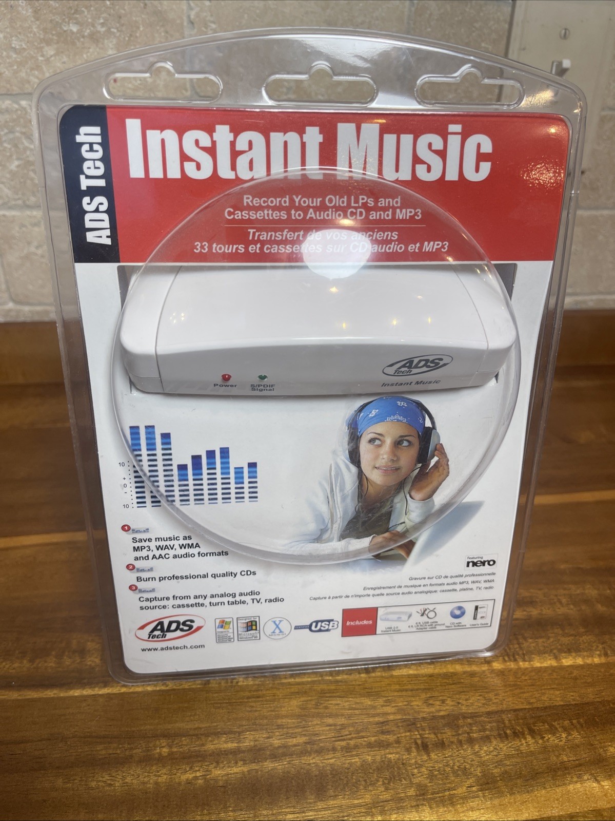 NEW ADS Tech Instant Music RDX-150 Record LP's/Cassette to audio CD & MP3