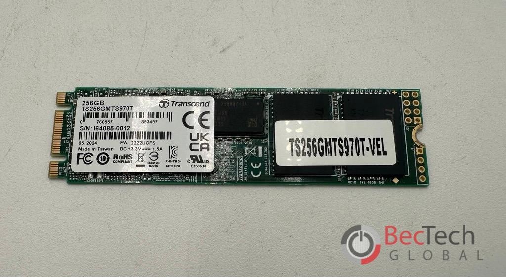 NEW Transcend 256GB M.2 2280 SATA SSD TS256GMTS970T SATA III B+M Key