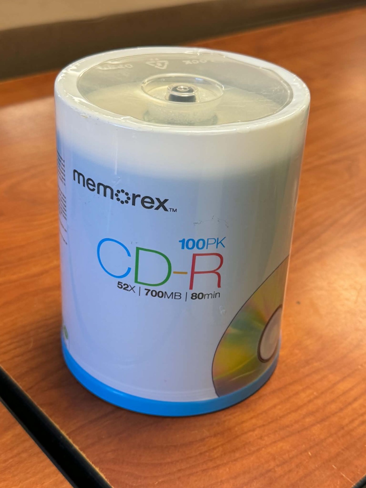 Memorex 100 Pack Recordable CD-R 52X 700MB 80 Min New Sealed