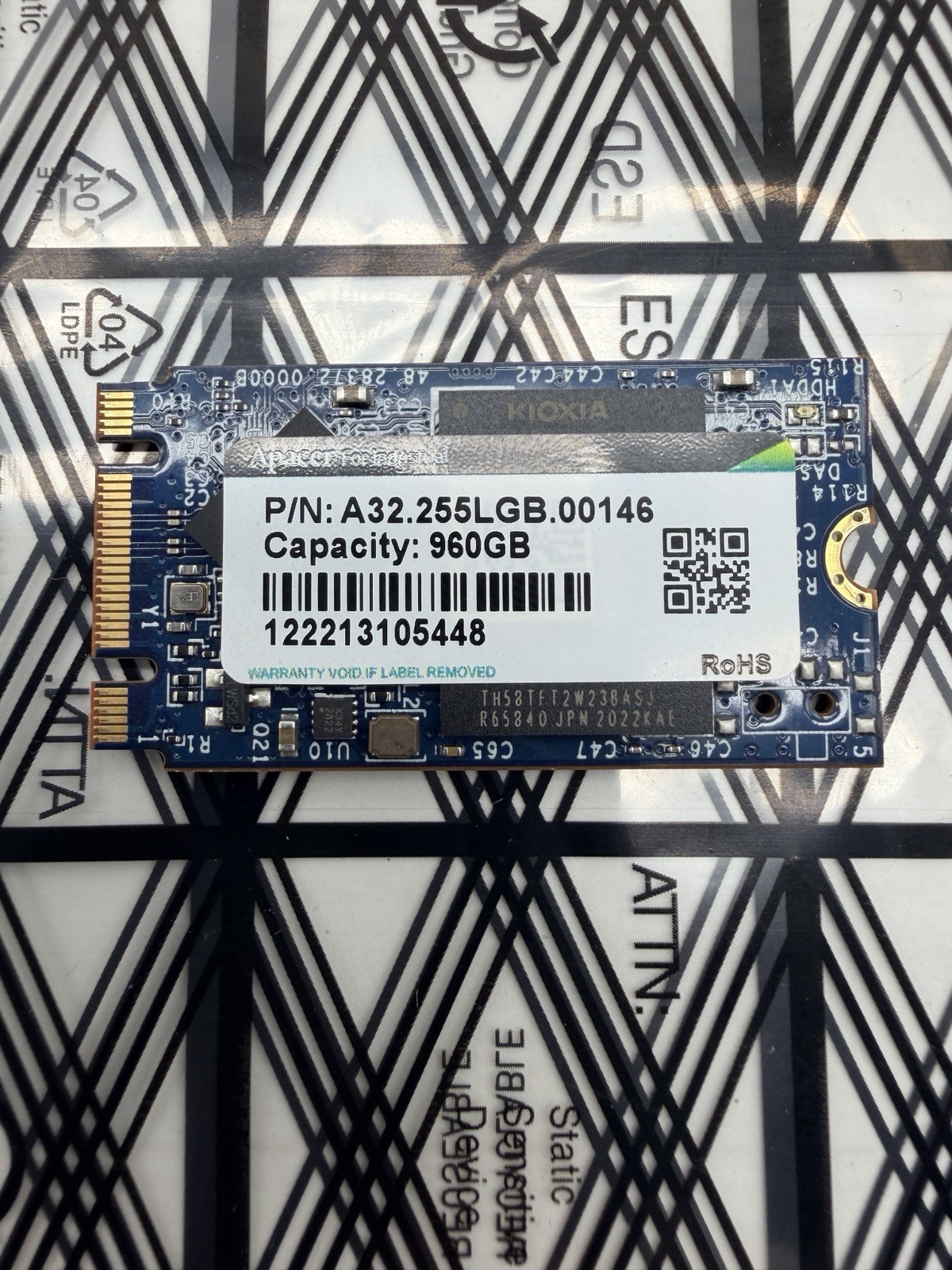 Apacer Industrial 960GB mSATA SSD M.2 1TB 2242 6Gb/s A32.255LGB.00146 99% HEALTH