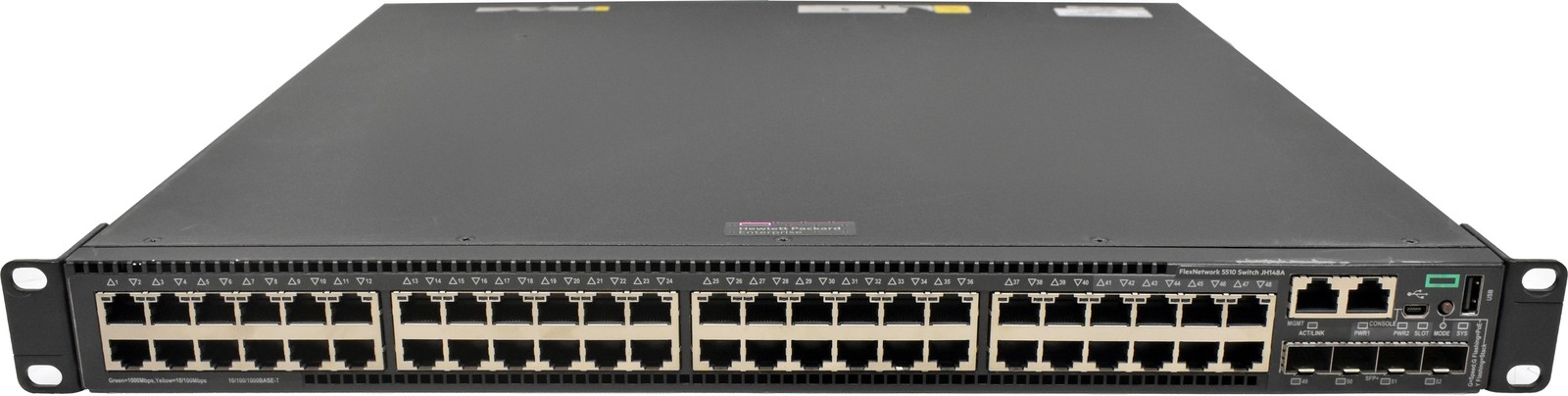 HP 5510 Series JH148A 48-Port PoE+ GE HI Switch 4x SFP+ +40G Modules 1x PSU +...