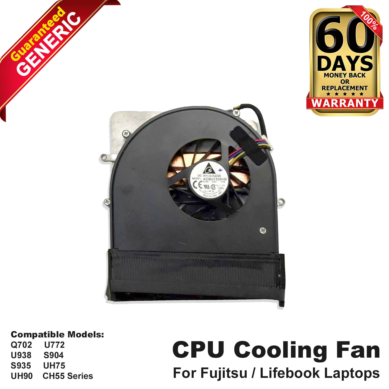 GENUINE NEW  FAN for Fujitsu Lifebook E780 S760 T730 T731 TH700 T900 CA49600-024