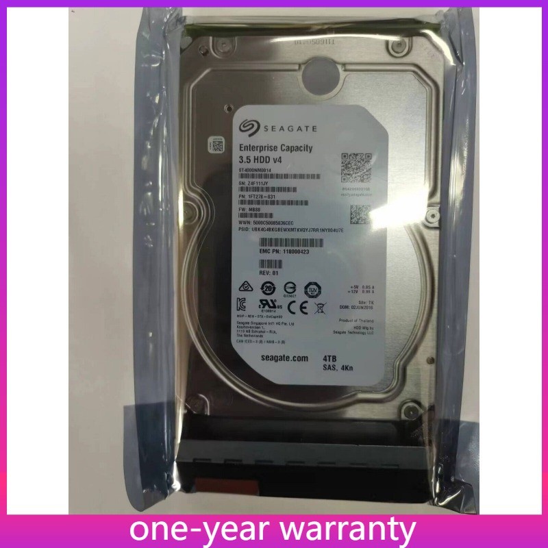 4TB 12Gb NL SAS EMC 005051556 005052430 005052429 NL SAS 4TB 7.2K 3.5" 12Gb Unit