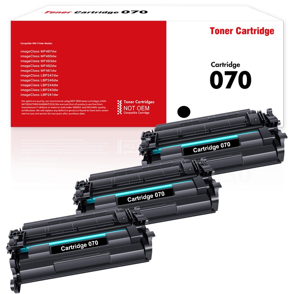 3PK 070 Toner Cartridge for Canon CRG-070 imageClass MF465dw MF460dw LBP247dw