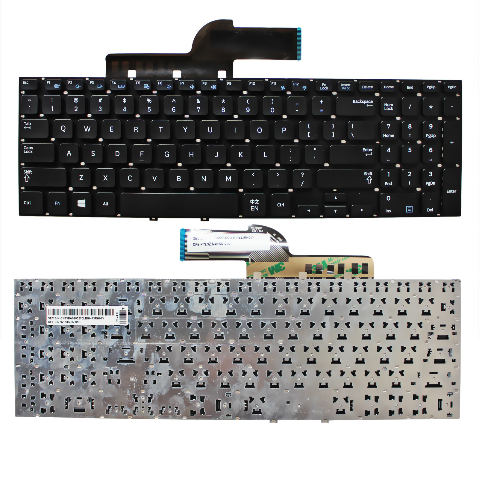 New Black US Keyboard Without Frame For Samsung NP300E5E-A01US NP300E5E-A01AU
