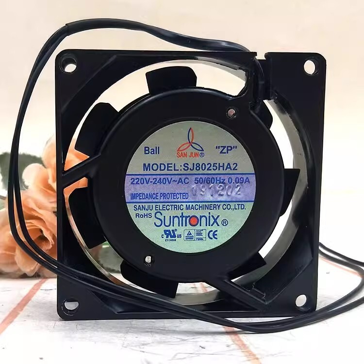 SANJUN SJ8025HA2 8025 AC220V-240V 0.09A 8CM silent cooling fan