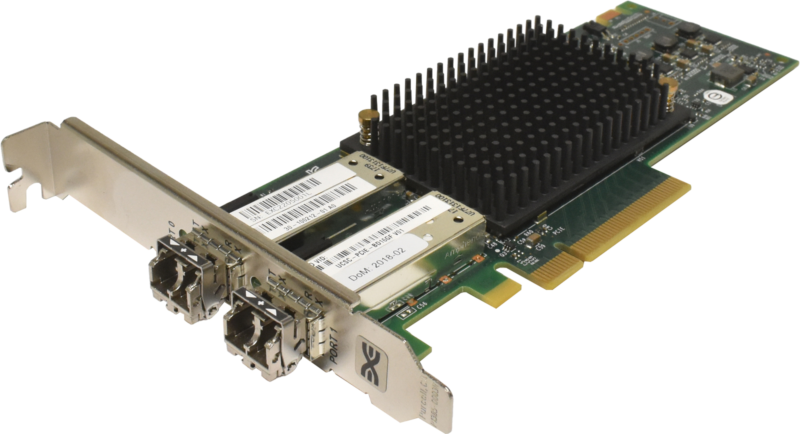 Cisco Emulex UCSC-PCIE-BD16GF Dual-Port 16GB FC PCIe 3.0 x8 Host Bus Adapter