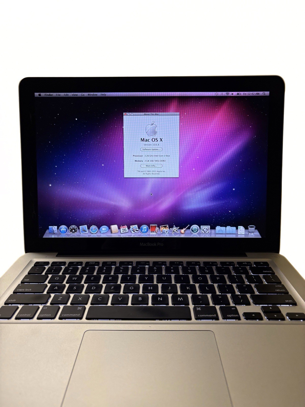 Apple MacBook Pro 5,5 A1278 13.3” Laptop 2.26GHz Intel Core 2 Duo 2GB RAM Silver