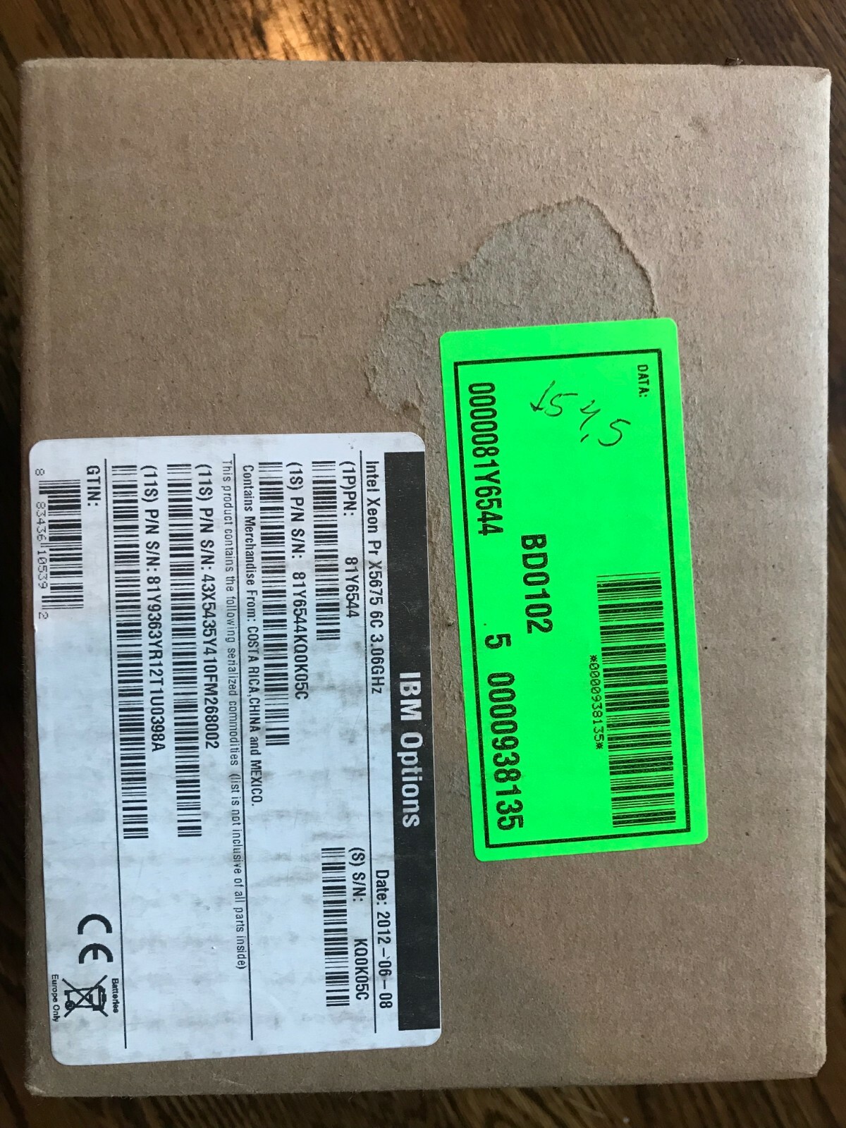 81Y6544 , 81Y6444, 81Y6014  , 81Y6024 ,  81Y6044 , 81Y6512 , 81Y6522 IBM process