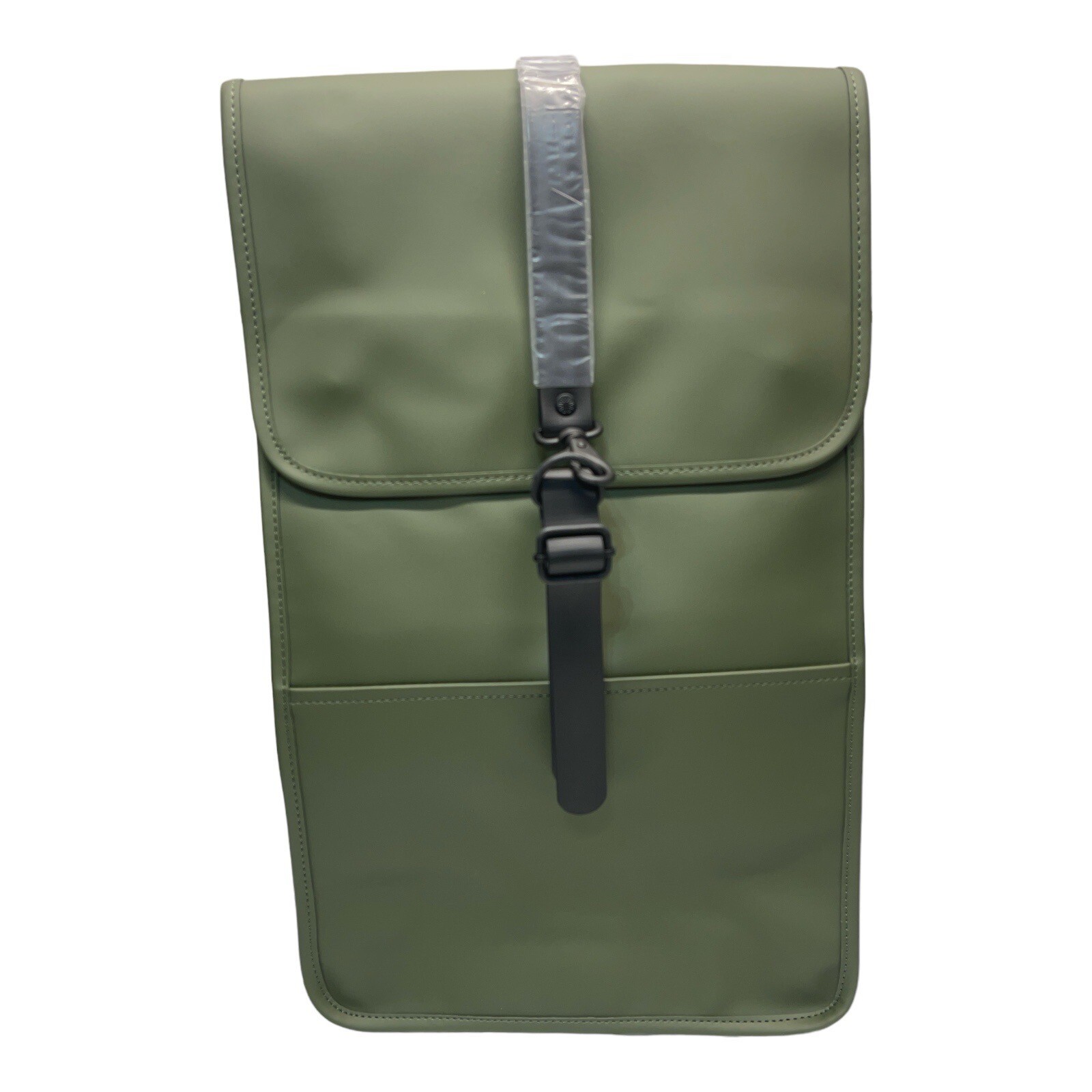 Rains Green 15” Laptop Tablet Zipper Pocket In & Out Rain Proof Backpack