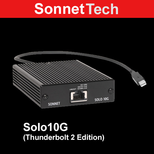 Sonnet Solo 10G 10GBASE-T Thunderbolt 2 to 10G Ethernet Adapter