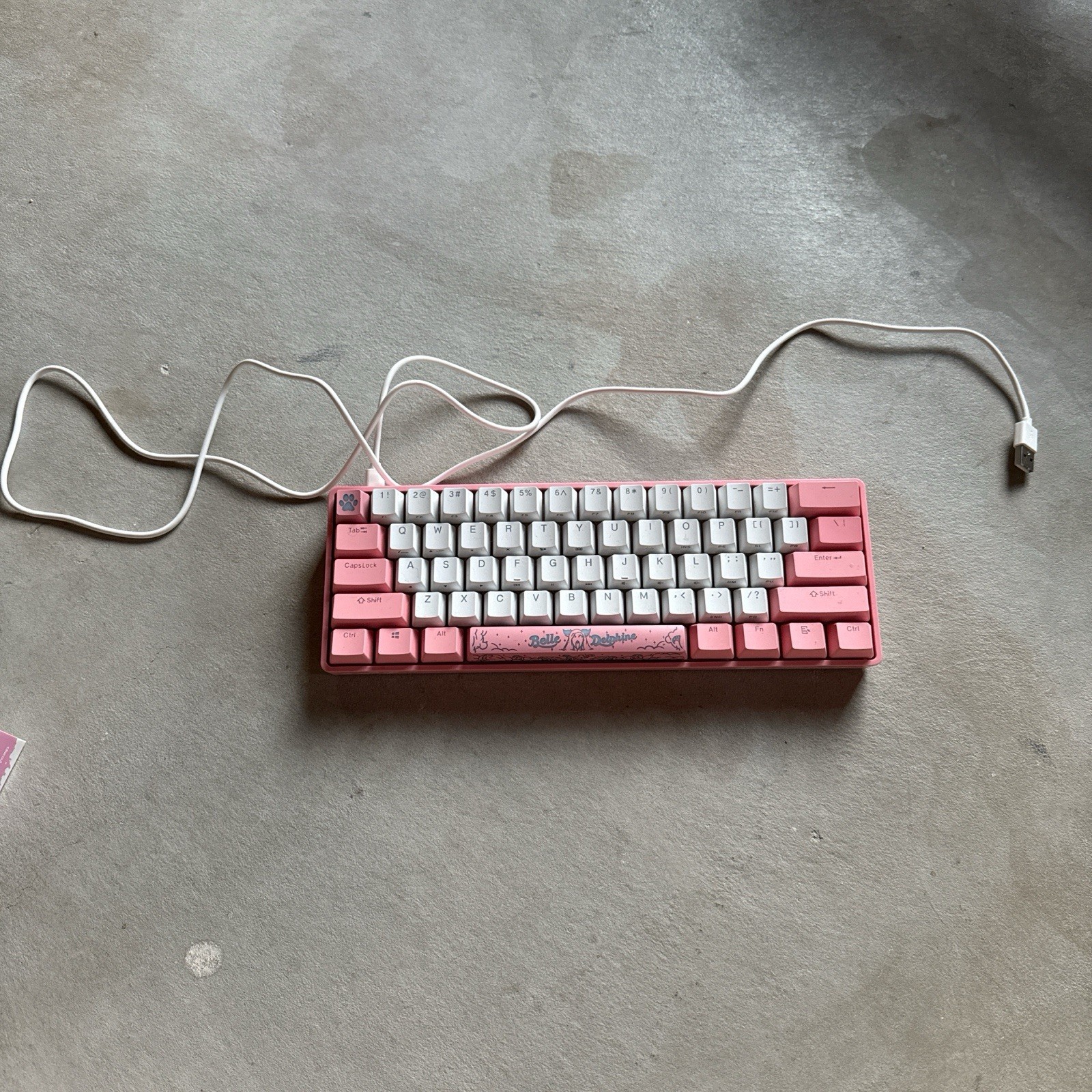 Belle Delphine X GHOST Mechanical Keyboard K1 Wireless -Open And Damage Box-