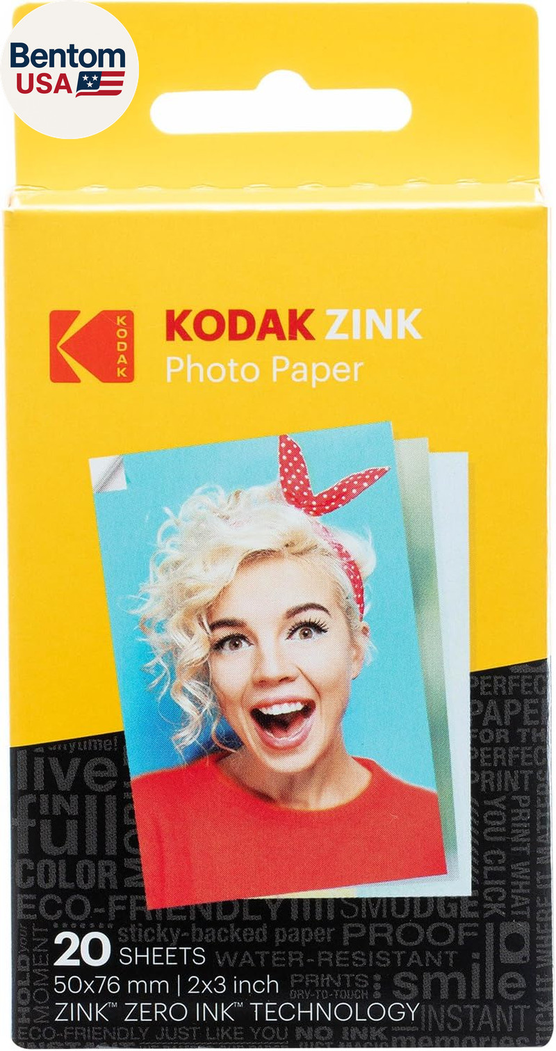 2X3" Sticky-Backed ZINK Photo Paper (20 Sheets) - Compatible with  Printomatic I