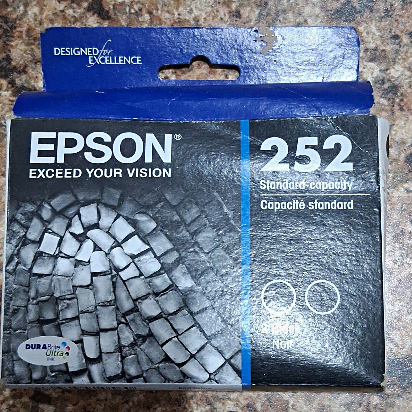 Epson 252 Black Inkjet Ink Cartridges 2-Pack Standard T252120-D2