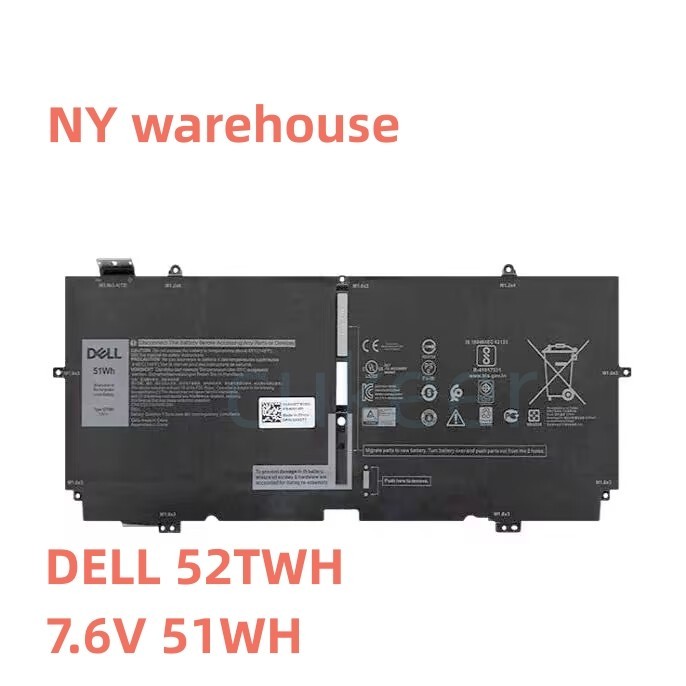 Genuine 52TWH Battery For XPS 13 7390 2-in-1 Series XX3T7 MM6M8 P103G001/002