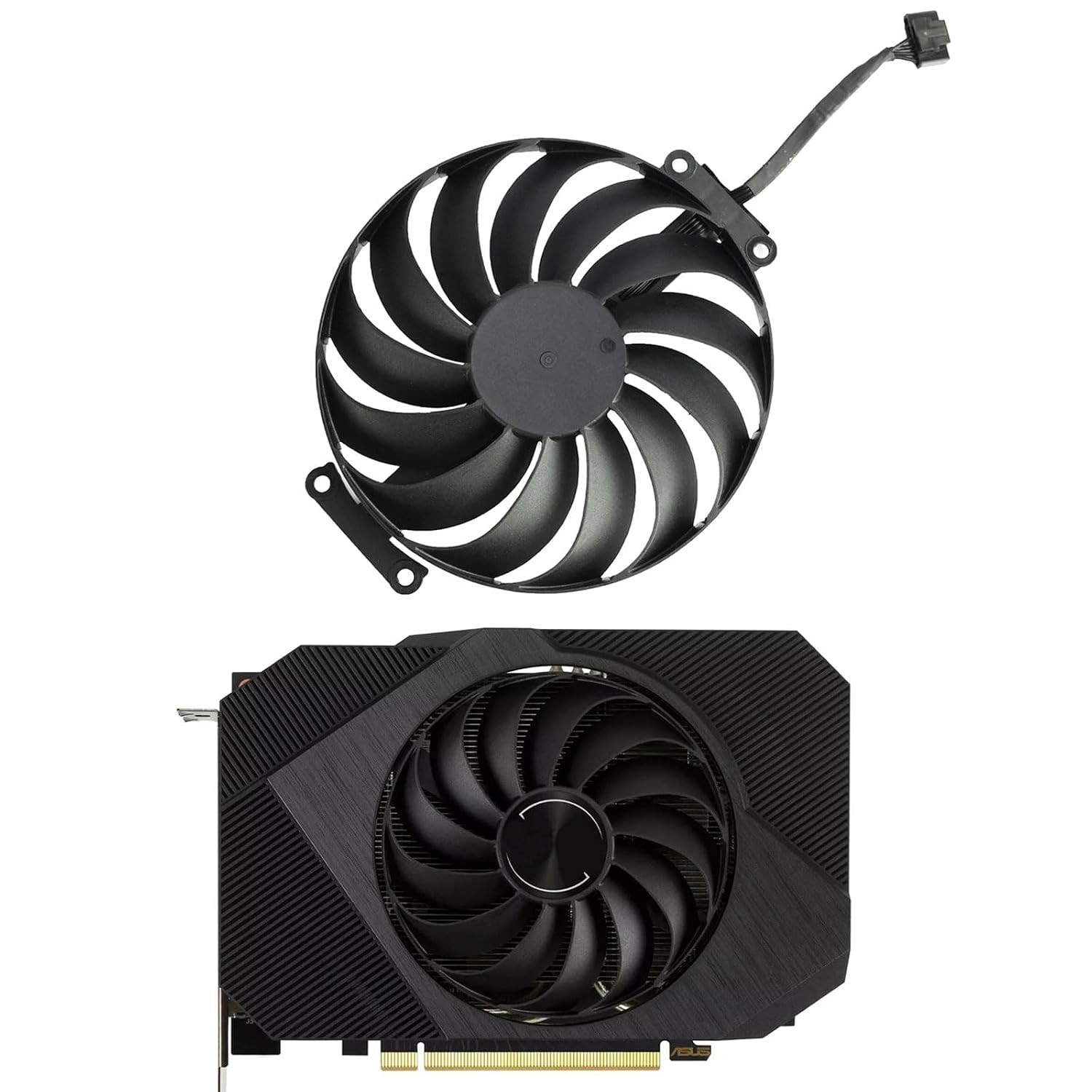 95MM 6PIN T129215SU CF1010U12D RTX3050 RTX3060 Phoenix GPU Fans ITX for ASUS Ph