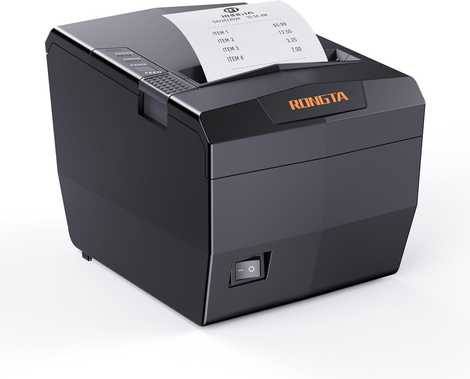 Rongta POS Receipt Printer, 80mm Thermal Printer with USB/Serial/Ethernet and Au