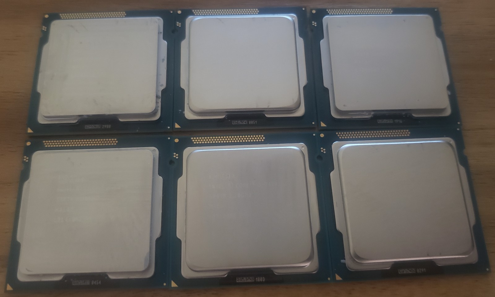 (Lot of 6) Intel Core i5-3470 3.2 GHz Desktop CPU Processor SR0T8