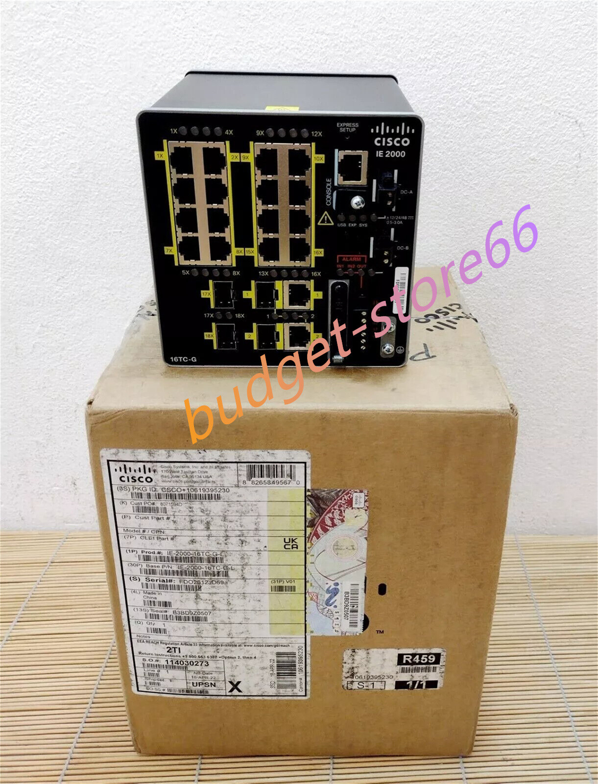 1PC New Sealed Cisco IE-2000-16TC-L Industrial Ethernet Switch IE 2000 Via DHL